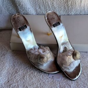 Stuart Weitzman Silver, High Heeled,Sandals